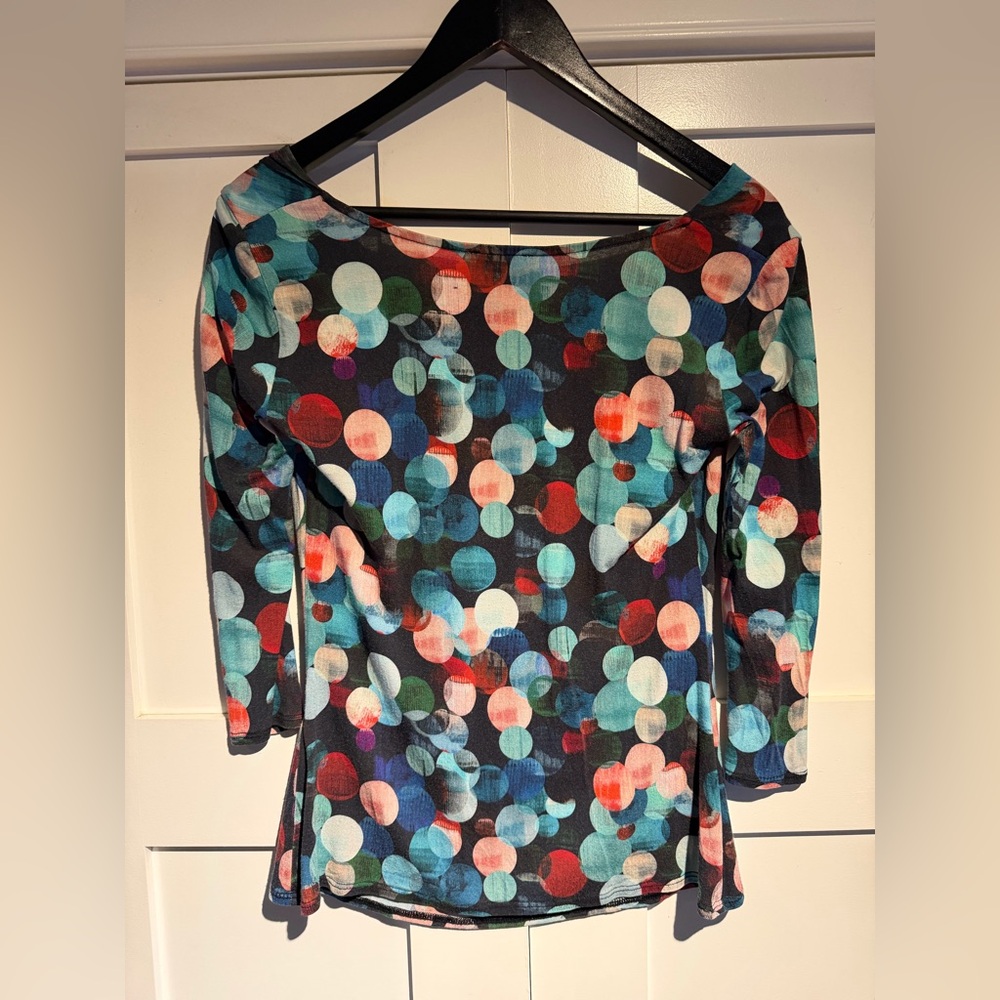 Phase Eight, Colorful Polka Dot Women's blouse, size 12 UK (size 8 US).